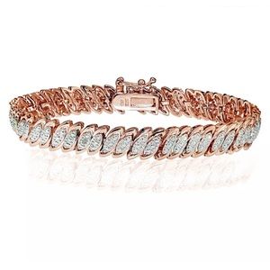 New Amazing 1.35ctw Genuine Diamonds & Accents Tennis Bracelet 7.5”!